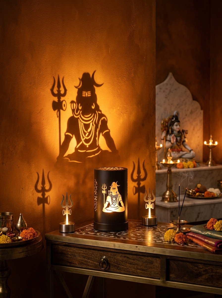 Grand Shadow Lamp Puja Arrangement